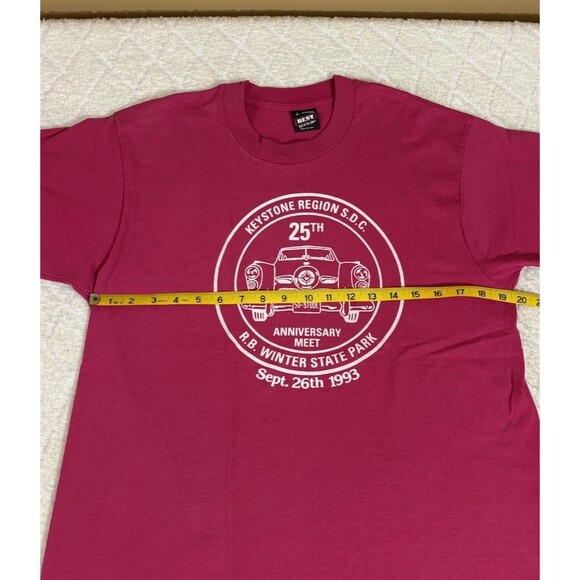 Vintage 1993 Keystone Region 25th Year Meet R.B Winter State Park Pa Tee Size L - Picture 11 of 11